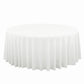 Luxury Boucle Round Tablecloth White 
angled view