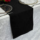 Luxury BoucleTable Runner Black - CV 
Linens