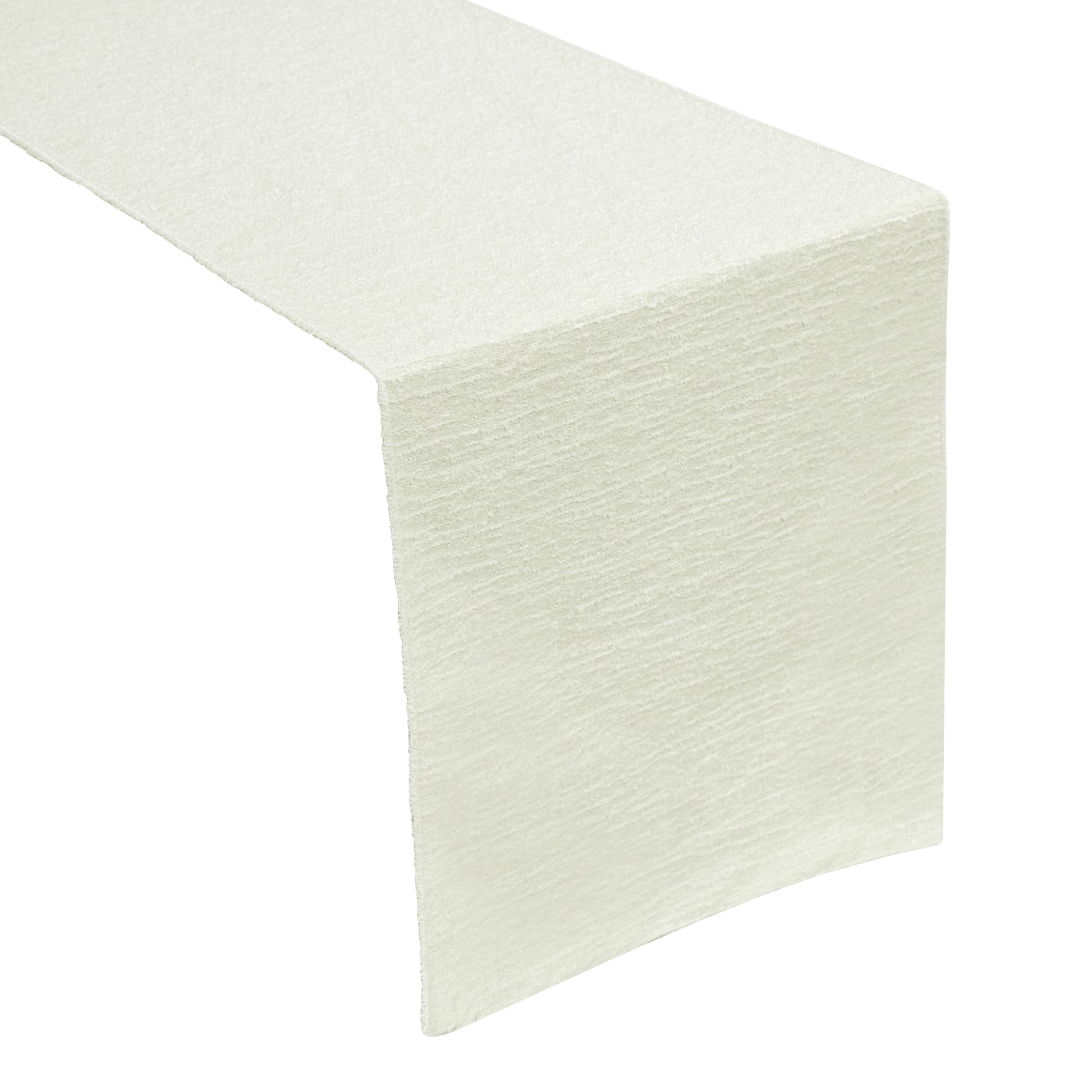 Luxury Boucle Table Runner - Ivory