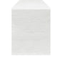 Luxury Boucle Table Runner White end view
