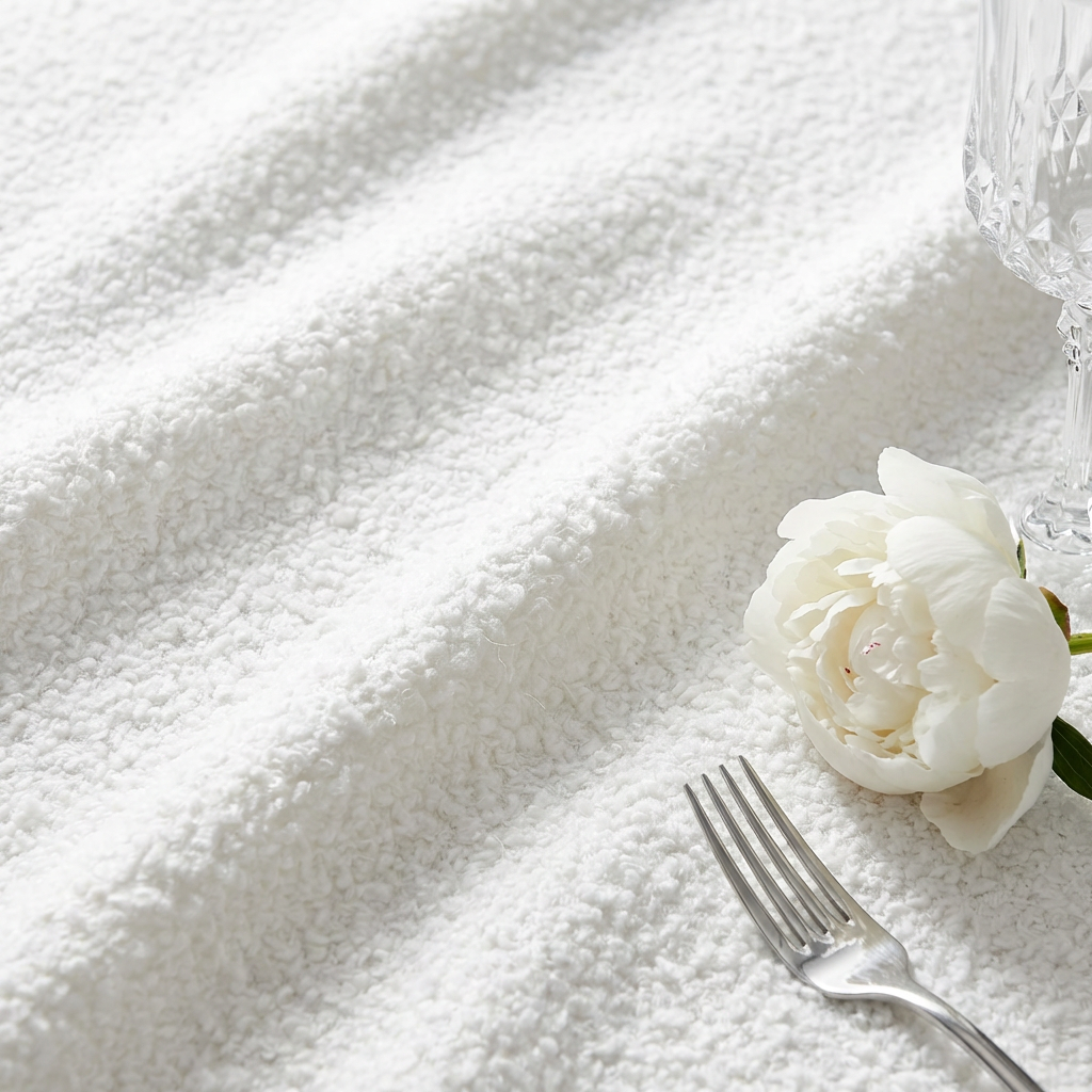 Luxury Boucle White fabric CU