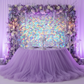 Mermaid Scale Sequin Wall Panel Backdrops (24 panels) - Iridescent Silver