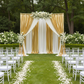 Metallic Gold Spandex Drape Curtain 10ft x 60" Wrinkle-Free Backdrop Panel