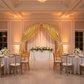 Metallic Gold Spandex Drape Curtain 10ft x 60" Wrinkle-Free Backdrop Panel