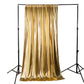 Metallic Gold Spandex Drape Curtain 12ft x 60" Wrinkle-Free Backdrop Panel full view