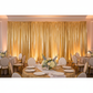 Metallic Gold Spandex Drape Curtain 14ft x 60" Wrinkle-Free Backdrop Panel