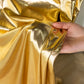 Metallic Gold Spandex Wrinkle Free fabric