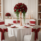 Metallic Reversible Riser Flower Centerpiece Vase 28" Tall - Rose Gold | tablecloth | napkin | charger plate | wine goblets |