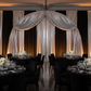 Metallic Silver Spandex Drape Curtain 10ft x 60" Wrinkle-Free Backdrop Panel