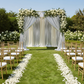 Metallic Silver Spandex Drape Curtain 14ft x 60" Wrinkle-Free Backdrop Panel