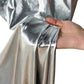 Metallic Spandex Wrinkle Free Silver fabric