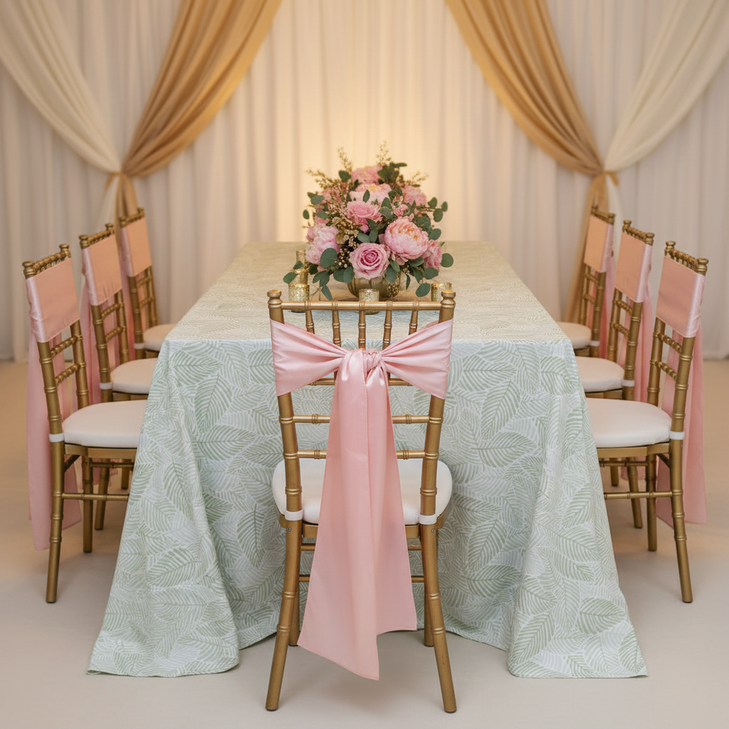 Modern Palm Leaves Rectangular 90"x156" Tablecloth