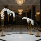 entrance backdrop with Modern S-Curved Metal Wedding Arch Backdrop Frame