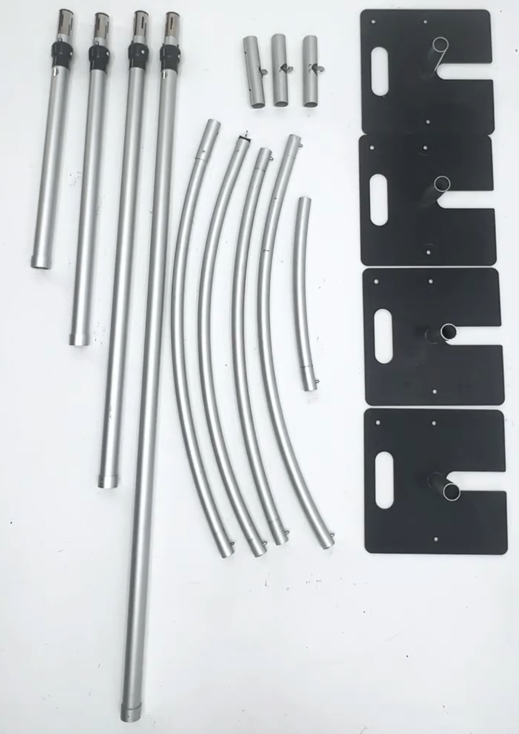 Modern s-curved metal wedding arch backdrop frame parts 