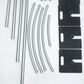 Modern s-curved metal wedding arch backdrop frame parts 