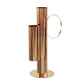 Set of 2 Modern Double Tube Floral Centerpiece Stand - Gold