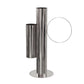 Set of 2 Modern Double Tube Floral Centerpiece Stand - Silver