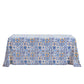 Morocco Mediterranean Print Rectangular Tablecloth 108"x156"