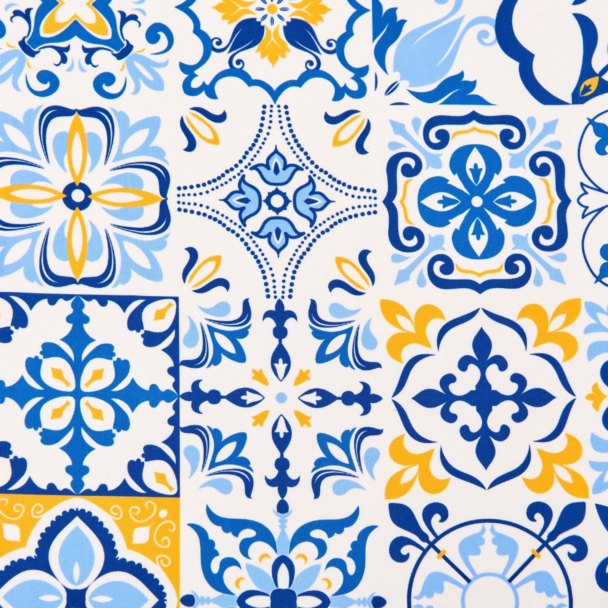 Morocco Mediterranean fabric close up