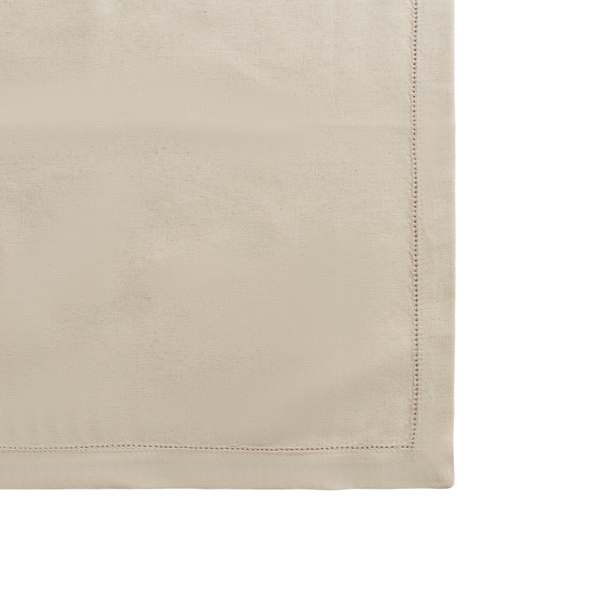 Natural Hemstitch Linen Napkins edge close up