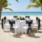 Organza Chair Sash - Black