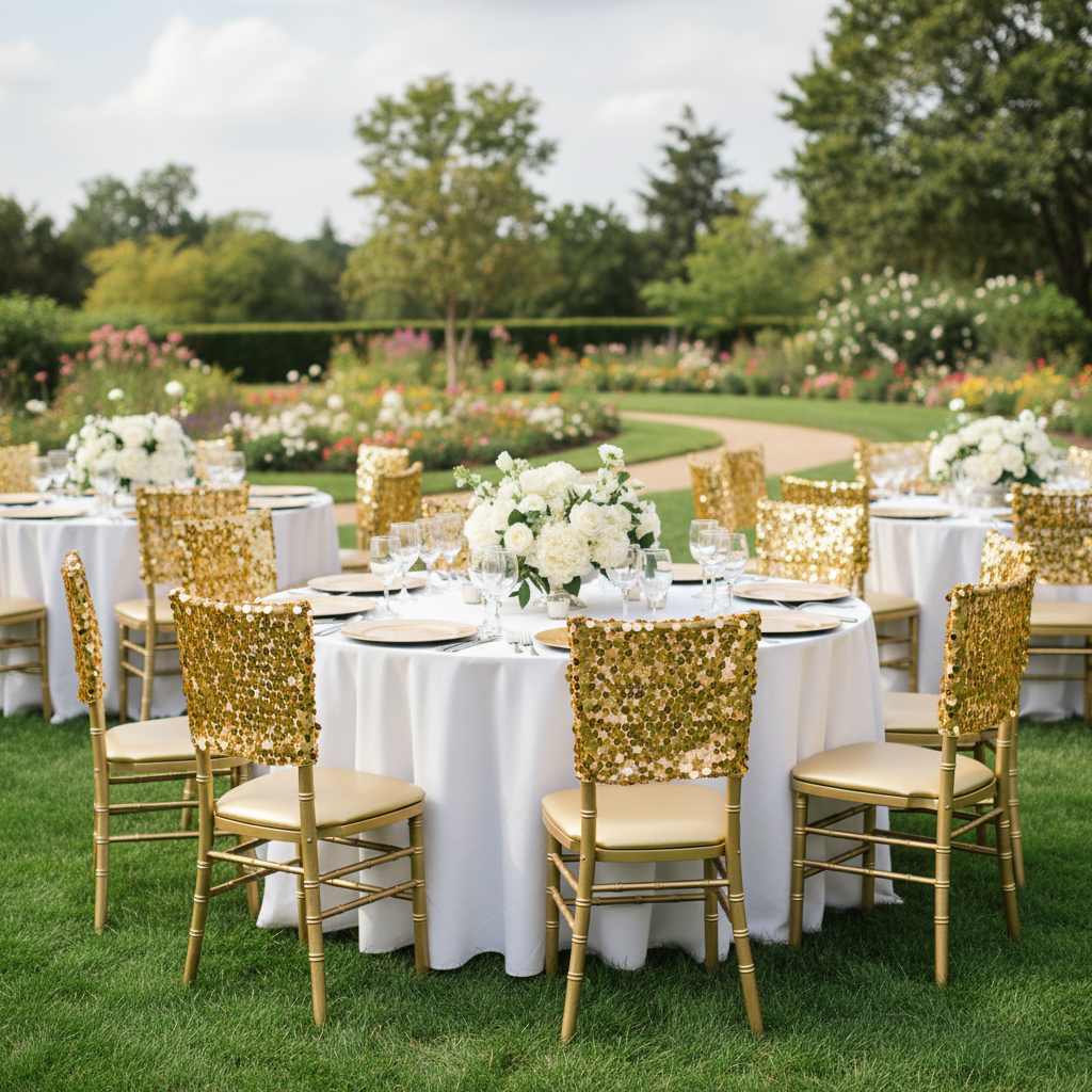 Payette Sequin Chiavari Chair Cap 16