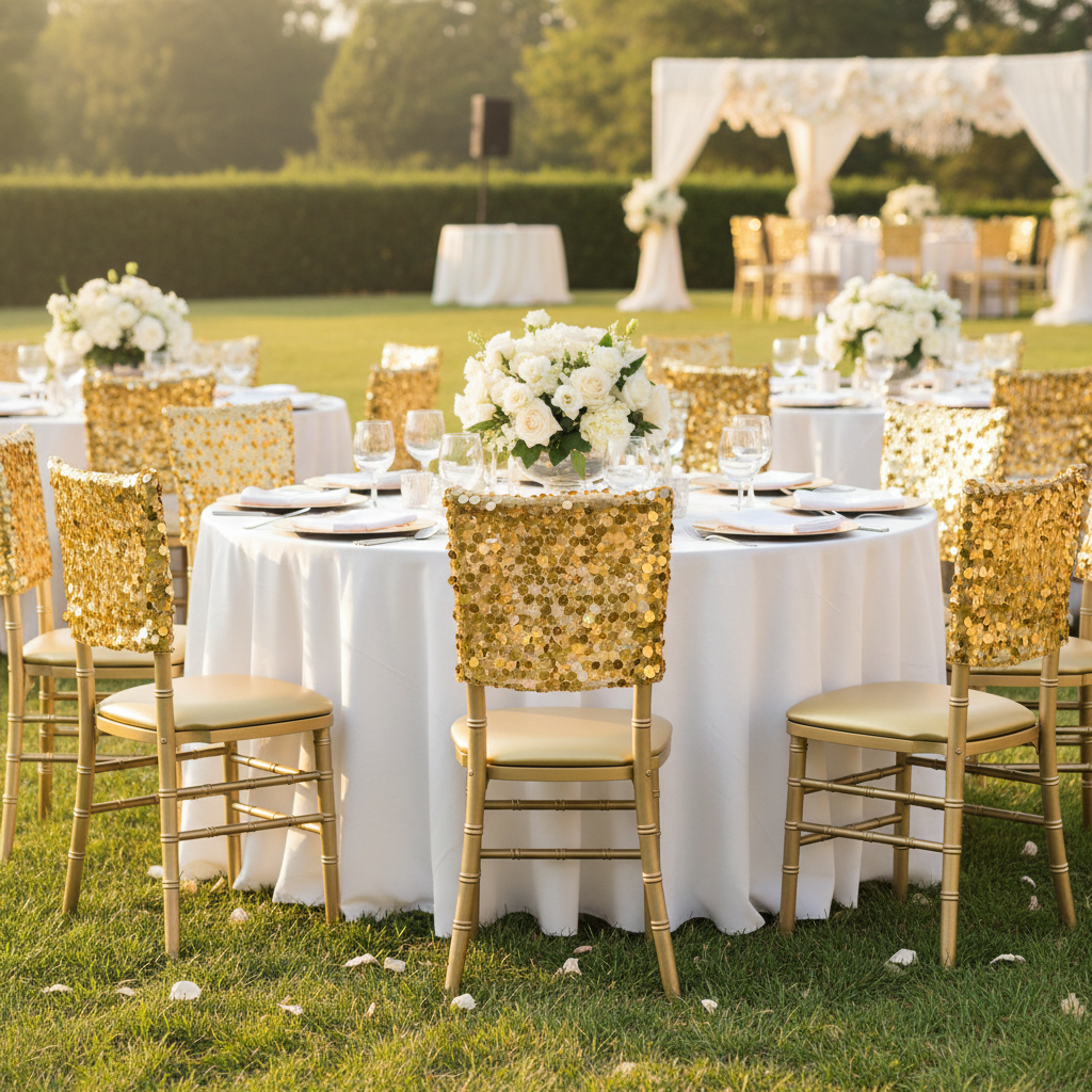 Payette Sequin Chiavari Chair Cap 16