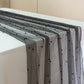 Pearl Tulle Table Runner 30" x 120" Black angled view