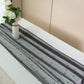Pearl Tulle Table Runner 30" x 120" Black top view