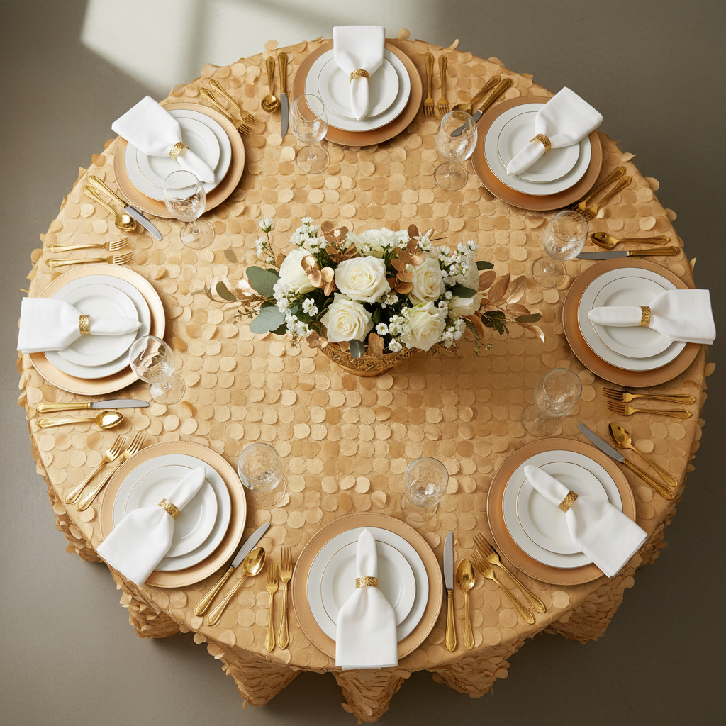 Petal Circle Taffeta Round 120