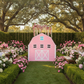 Pink Barn Printed Backdrop Spandex Cover