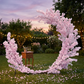 Pink Cherry Blossom Crescent Arch Backdrop outdoor 