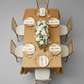 Pintuck 90"x132" Rectangular Tablecloth - Gold for charity gala with gold charger plate | white napkin | gold chiavari chair 