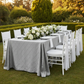 Pintuck 90"x156" Rectangular Tablecloth - Silver