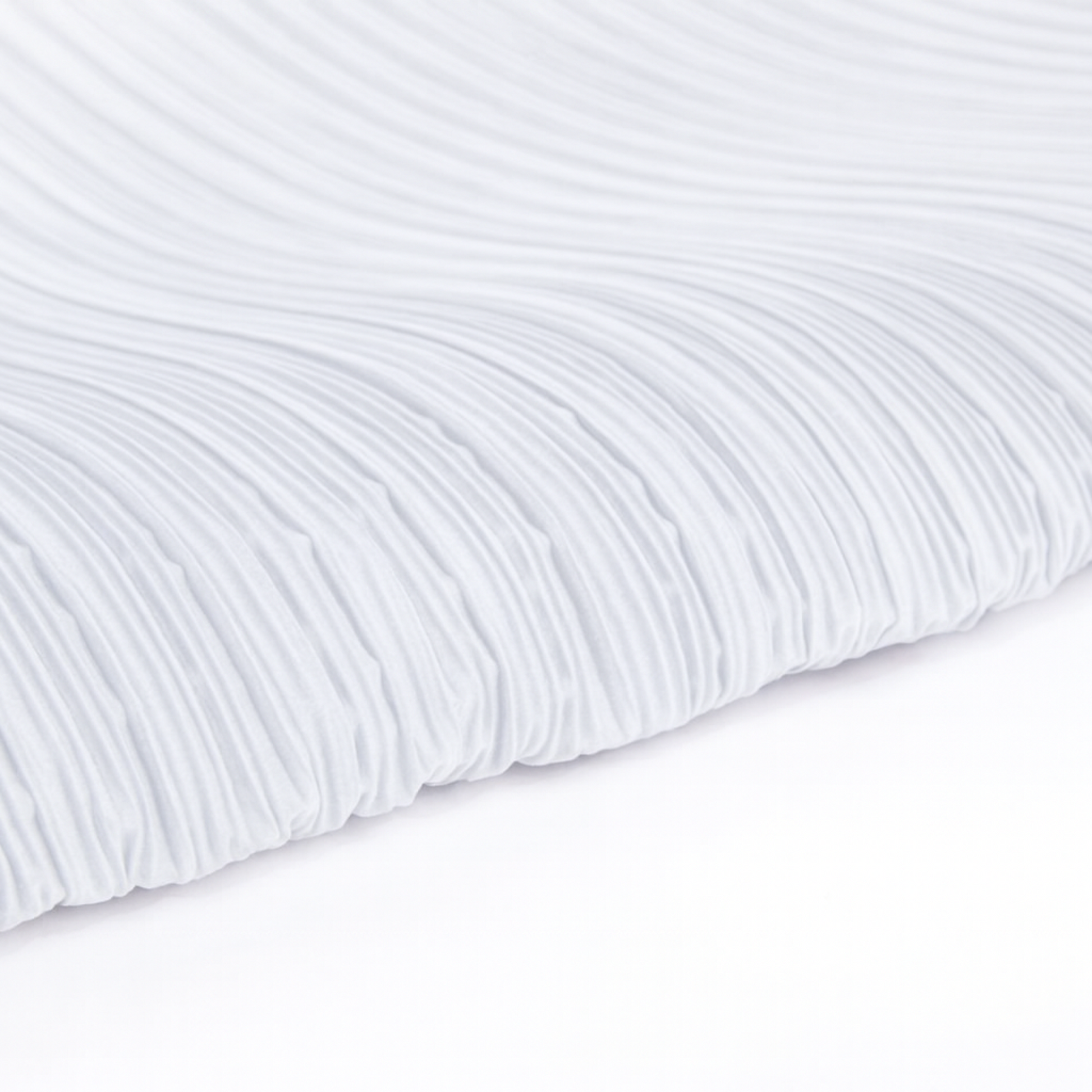 Pleated Crinkle DIY Textured Fabric 10 yards - White