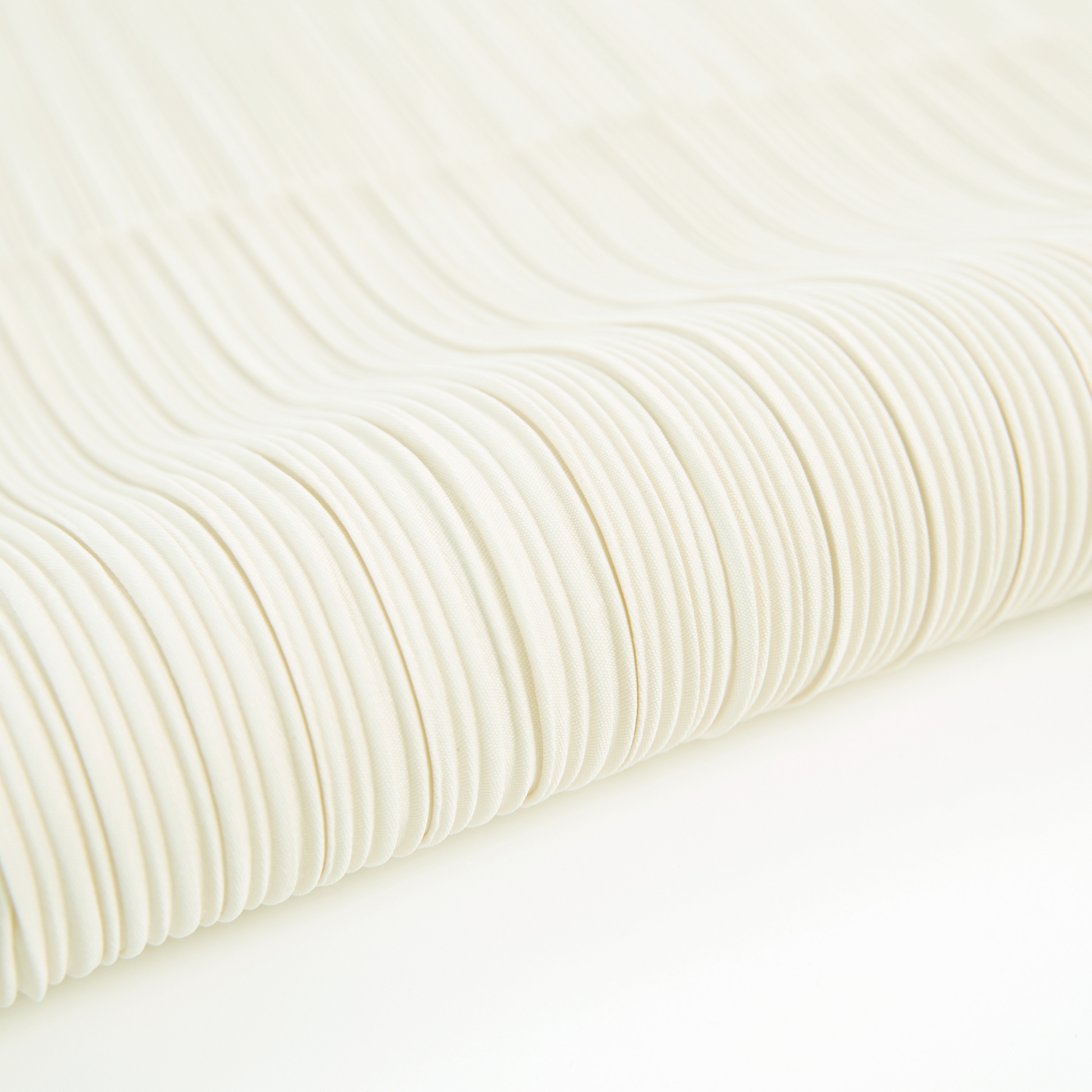 Pleated Crinkle DIY Textured Fabric 10 yards - Ivory
