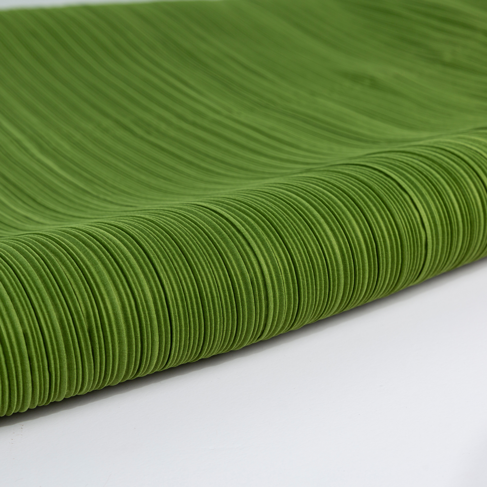 Pleated Crinkle DIY Textured Fabric 10 yards - Olive Green