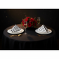 Polka Dot 20"x20" Satin Napkin - Black & White