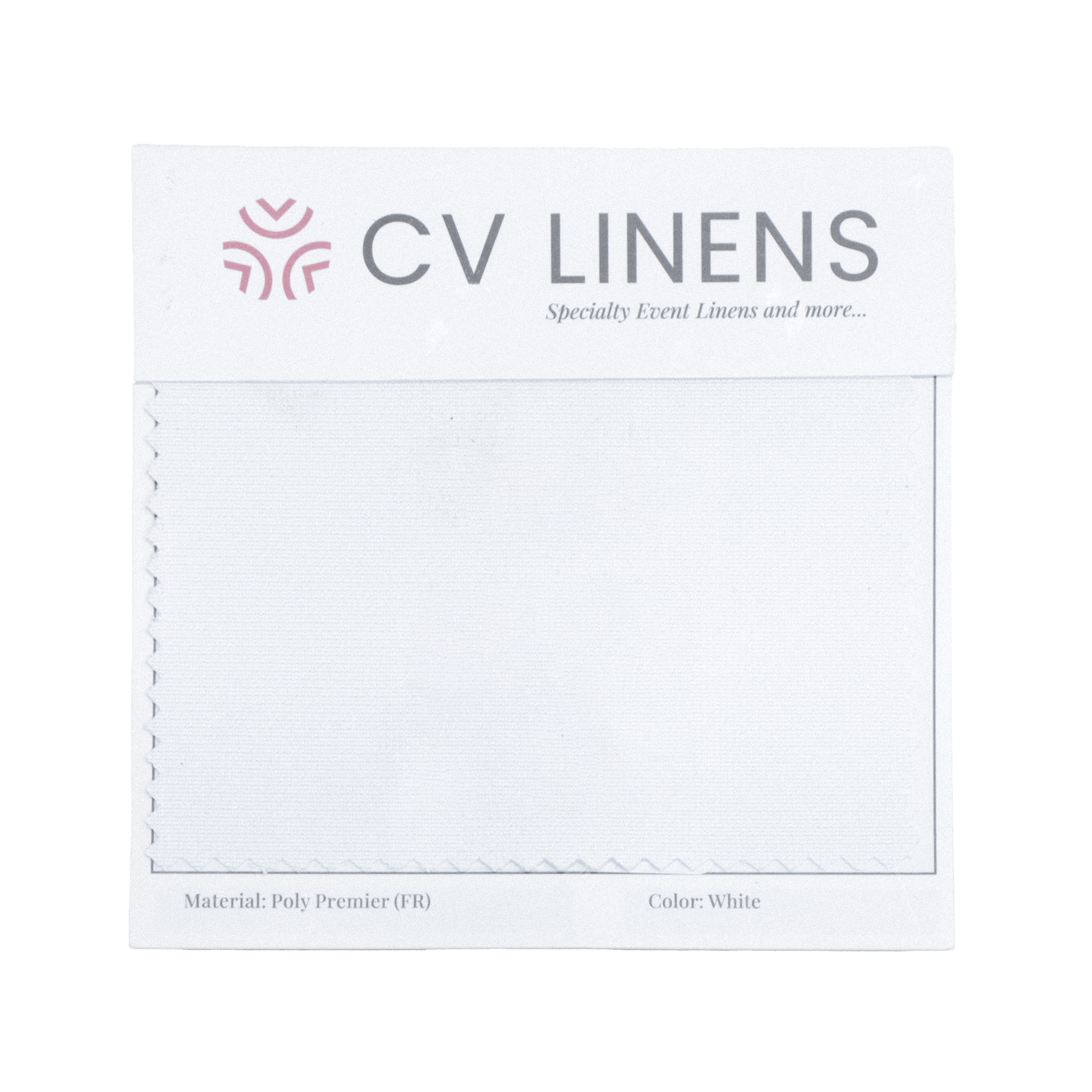 Poly Premier Swatch Card White