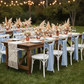Polyester Chair Sash/Tie - Dusty Blue