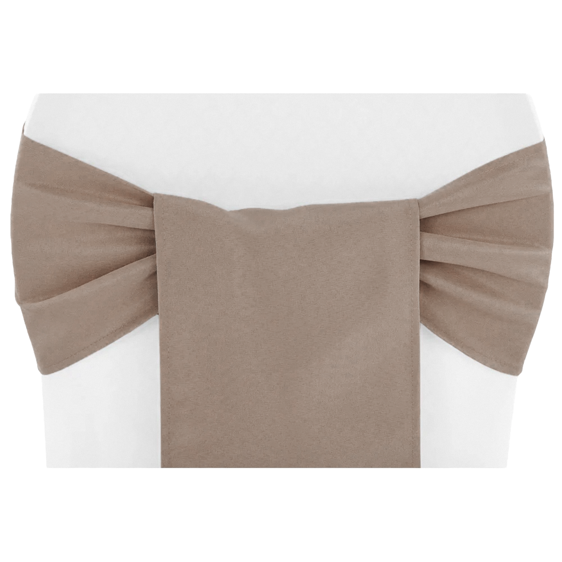 Polyester Chair Sash/Tie - Taupe