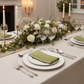 Premium Polyester Napkin 20"x20" Moss Green Indoor Dinner Party