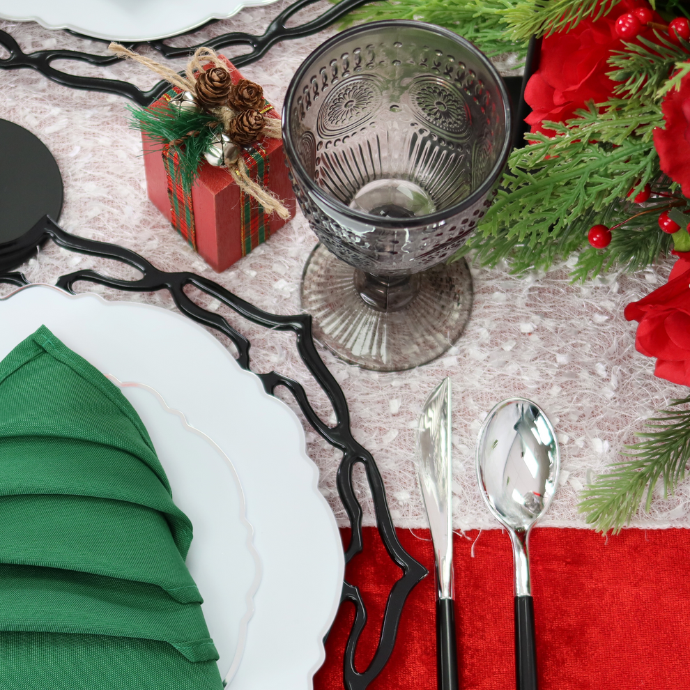 Polyester Napkin 20"x20" Emerald Green CV Linens