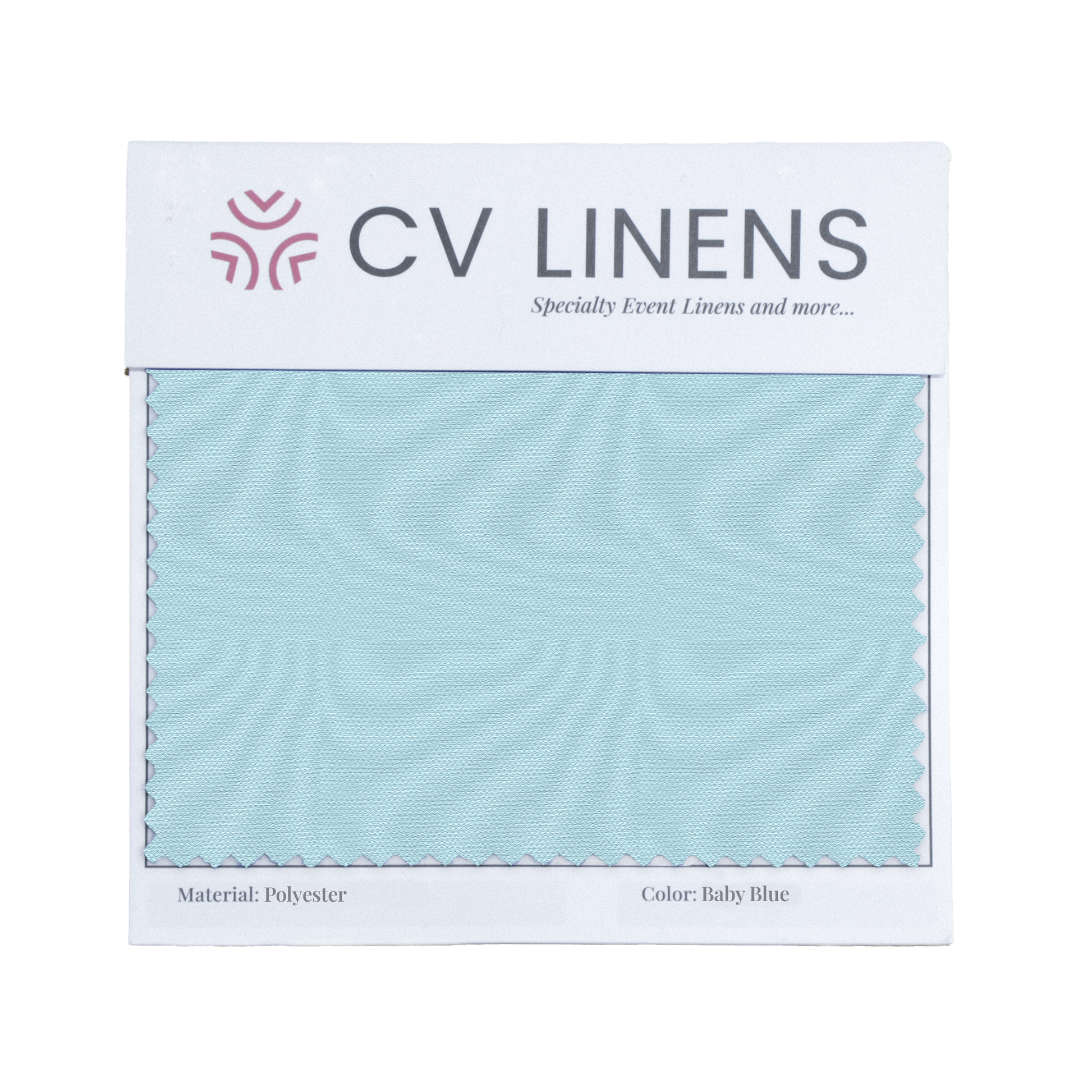 Polyester Swatch Card - Baby Blue