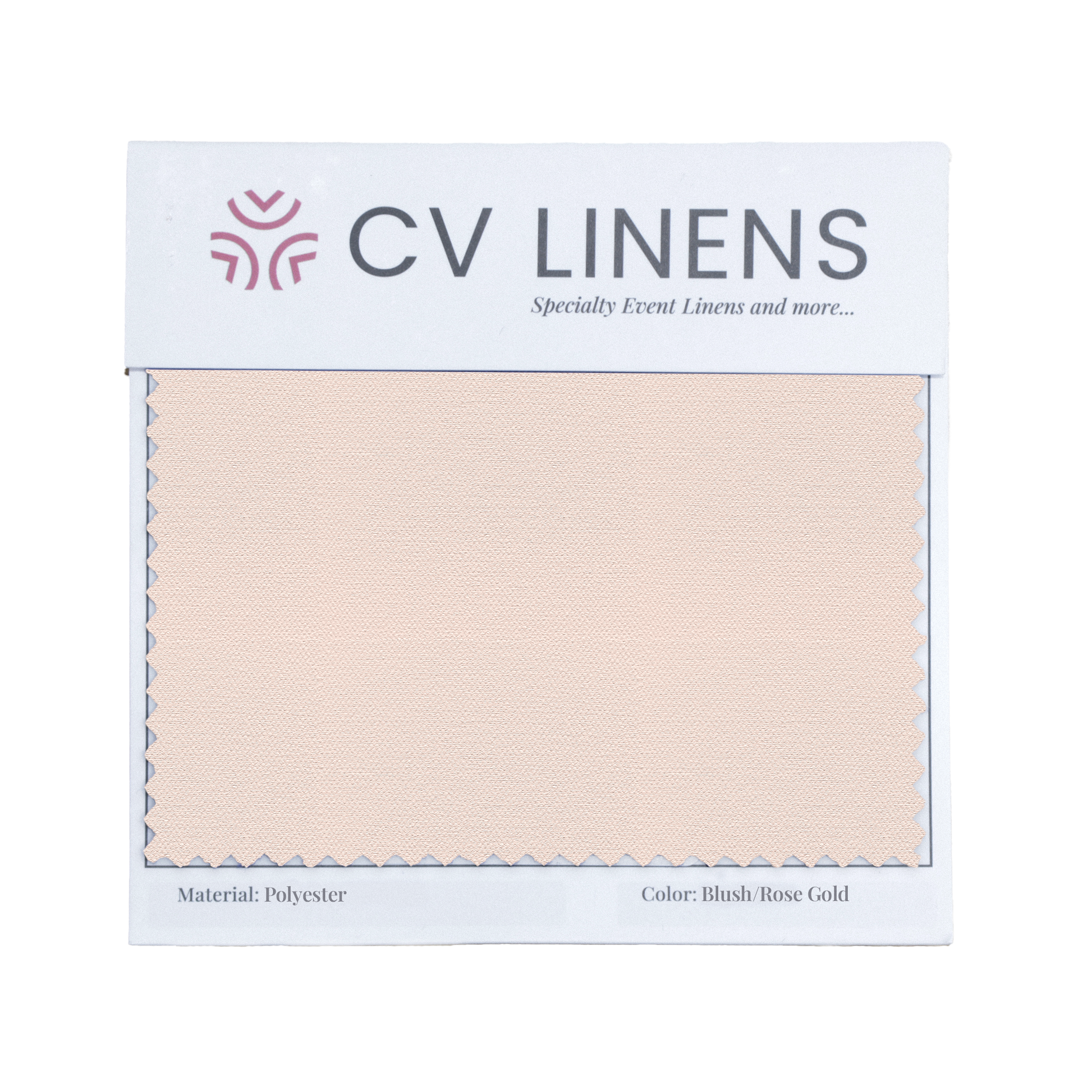 Polyester Swatch Card Blush/Rose Gold