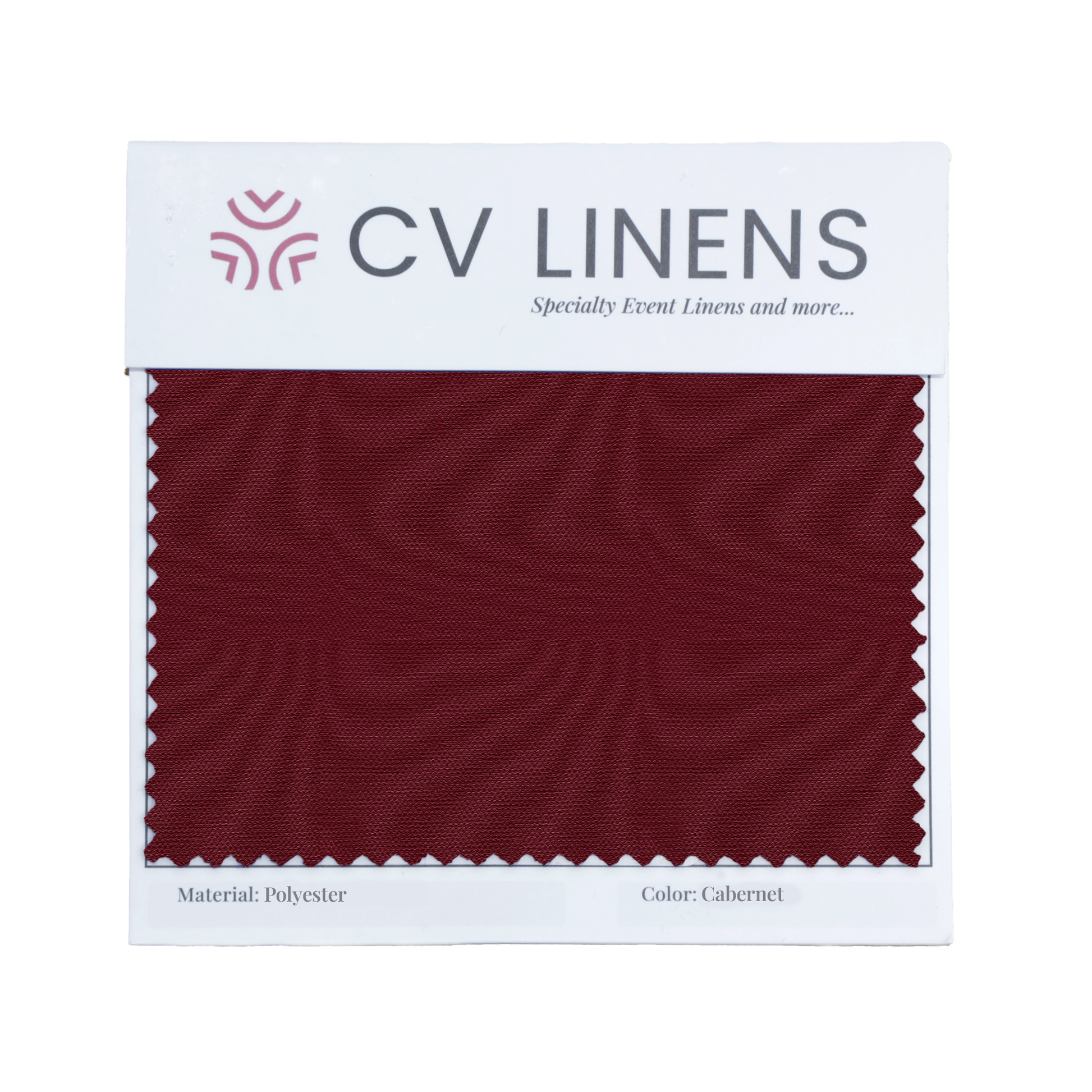 Polyester Swatch Card - Cabernet