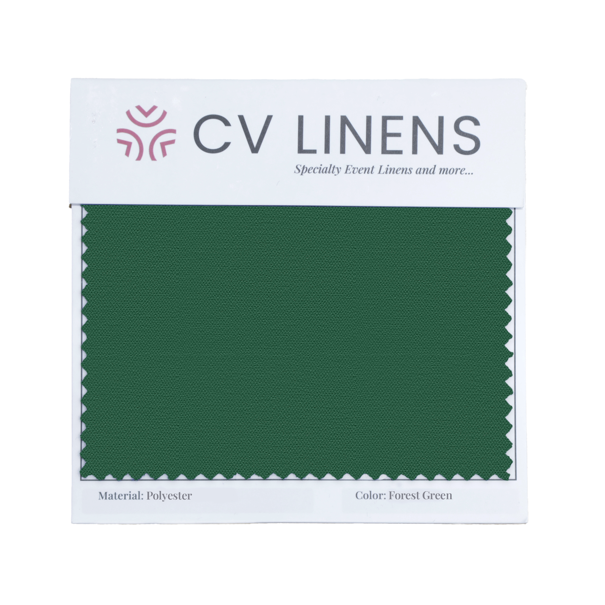 Polyester Swatch Card - Forest Green