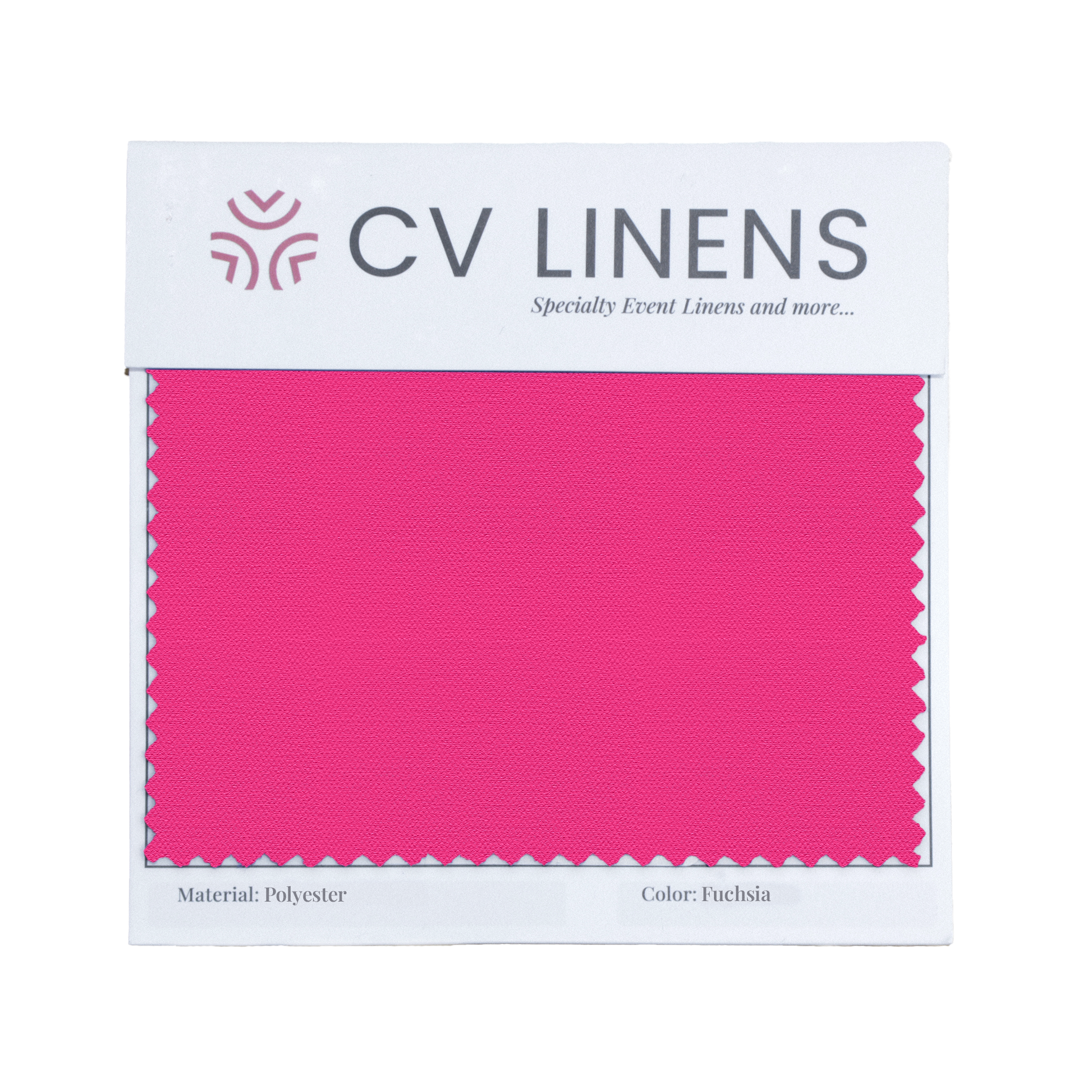 Polyester Swatch Card - Fuchsia