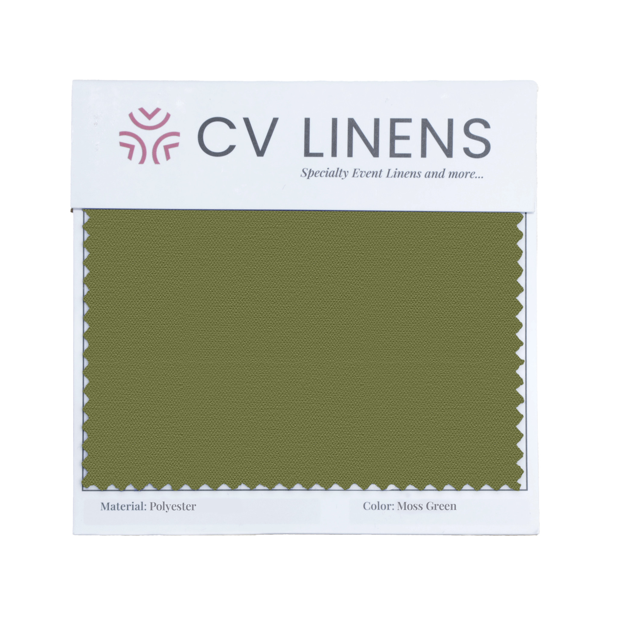 Polyester Swatch Card - Moss Green