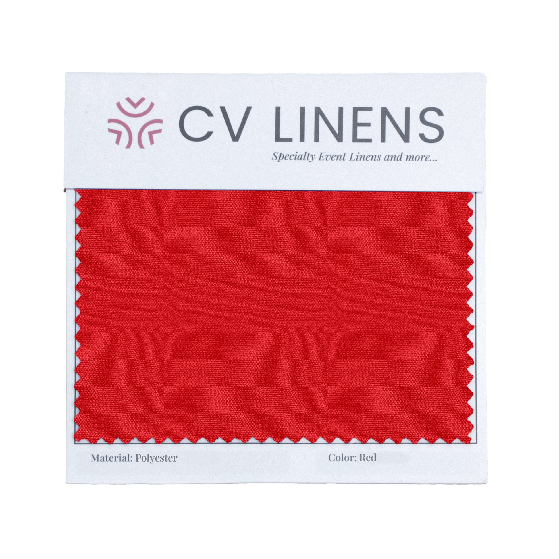 Polyester Swatch Card - Red